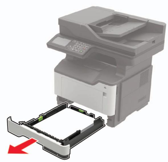 LEXMARK MX522ADHE - Bourrage papier dans l'unité d'impression recto verso - 1