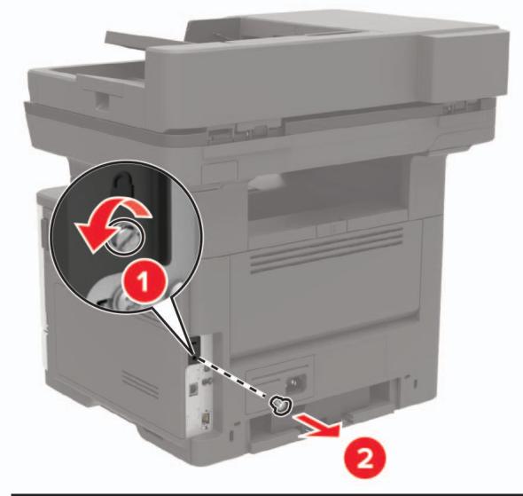 LEXMARK MX522ADHE - Installation d'un disque dur sur l'imprimante - 2