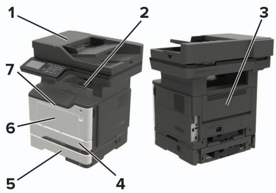 LEXMARK MX522ADHE - Remarques : - 1