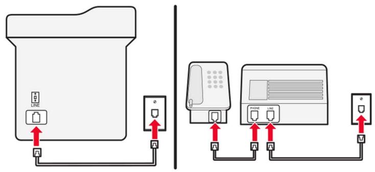 LEXMARK MX522ADHE - Connecté à différentes prises murales - 2
