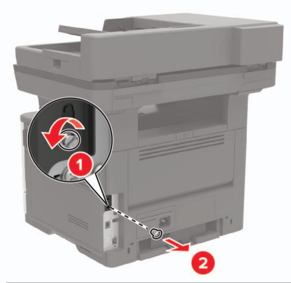 LEXMARK MX522ADHE - Accès à la carte logique - 2