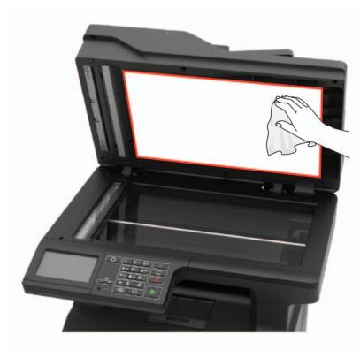 LEXMARK MX522ADHE - Nettoyage du scanner - 5