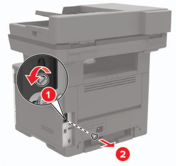 LEXMARK MX522ADHE - Installation d'une carte en option - 2