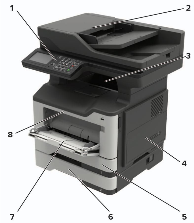 LEXMARK MX522ADHE - Configurations de l'imprimante - 3