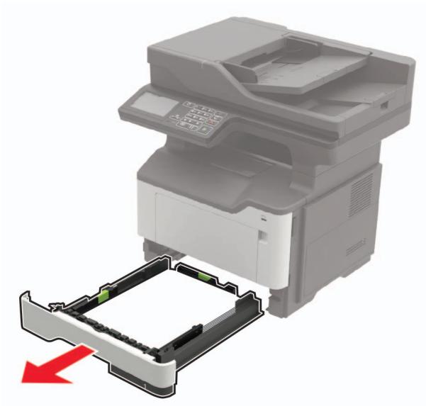 LEXMARK MX522ADHE - Bourrage derrière la porte a - 1