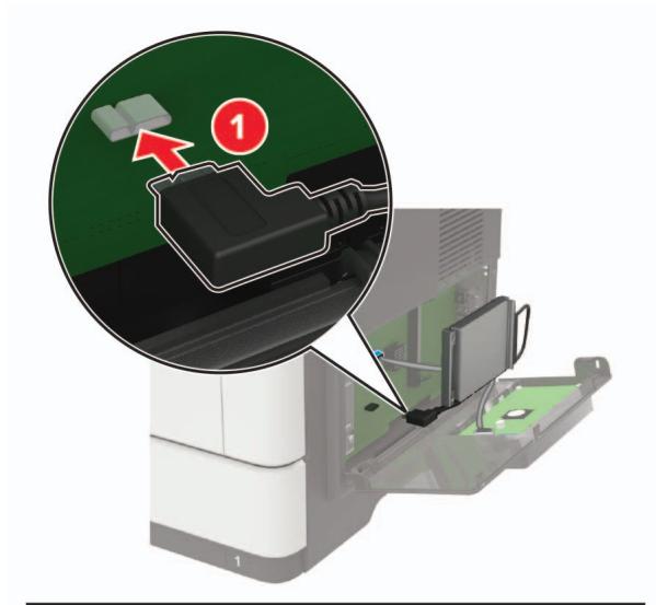 LEXMARK MX522ADHE - Installation d'un port de solutions internes - 11