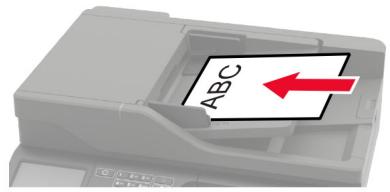 LEXMARK MX522ADHE - Utilisation du dispositif d'alimentation automatique et de la vitre du scanner - 1