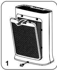 ROWENTA PU3080F0 - DE FILTERS AFHALEN / OPNIEUW AANBRENGEN - 1