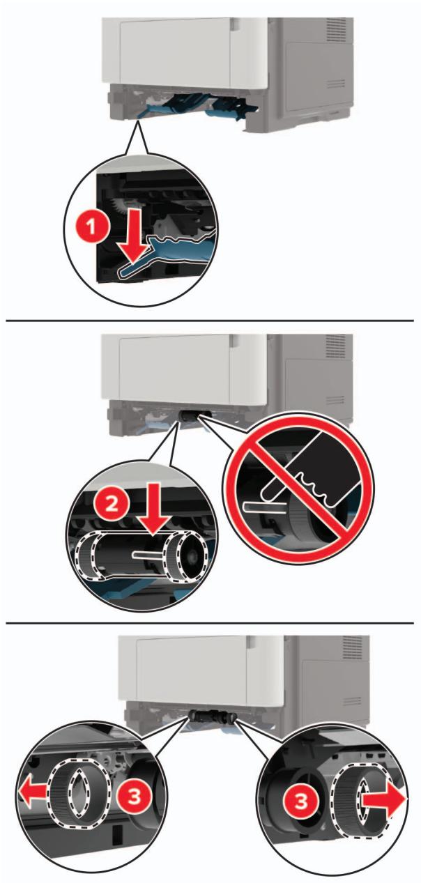 LEXMARK MS622DE - Remplacement des rouleaux d'entraînement - 2
