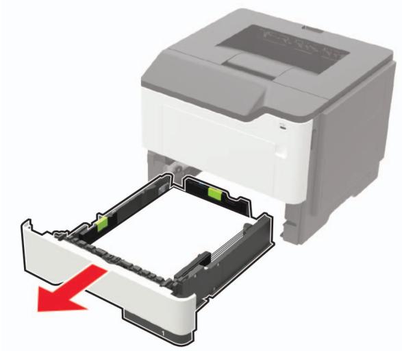 LEXMARK MS622DE - Retirez le tiroir. - 1