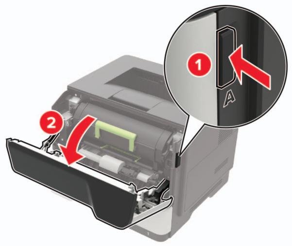 LEXMARK MS622DE - Bourrage derrière la porte A - 2