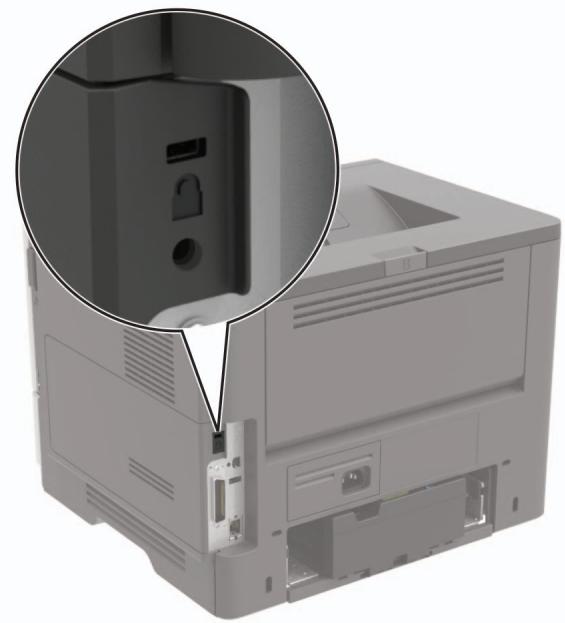 LEXMARK MS622DE - Emplacement du logement de sécurité - 1