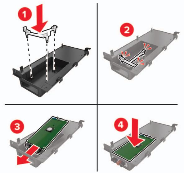 LEXMARK MS622DE - Installation d'un port de solutions interne - 3