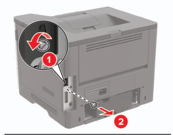LEXMARK MS622DE - Installation d'une carte en option - 2