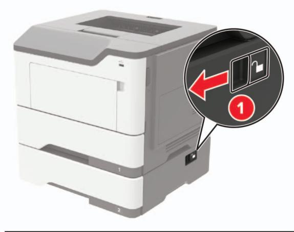 LEXMARK MS622DE - Remplacement du rouleau de saisie - 2