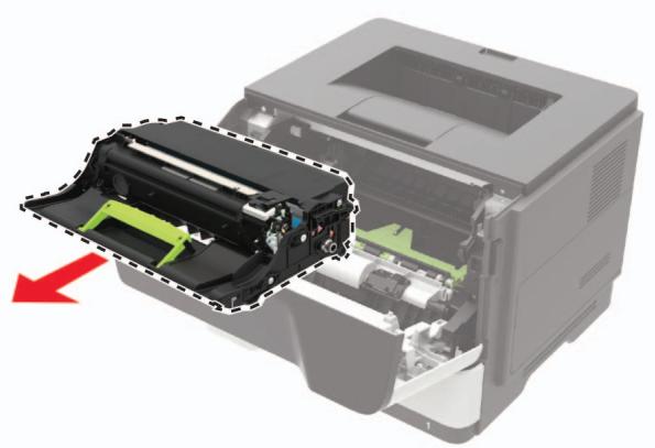 LEXMARK MS622DE - Retirez l'unité de traitement d'images usagée. - 1