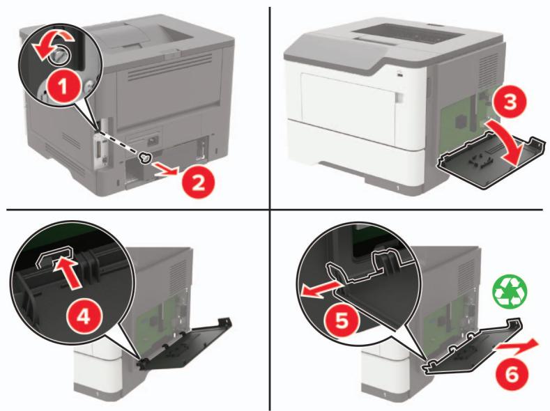 LEXMARK MS622DE - Installation d'un port de solutions interne - 5