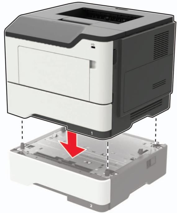 LEXMARK MS622DE - Installation des tiroirs en option - 3