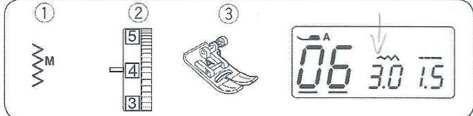 JANOME 9077 - Changer la longueur du point - 1