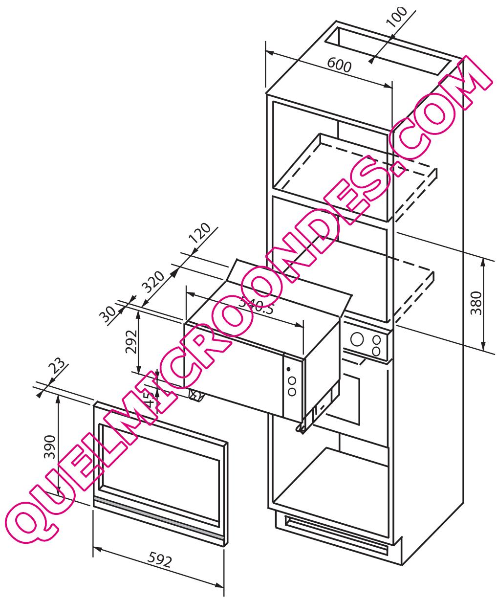 DE DIETRICH DME 729 - KIT DE ENCASTRE - 1