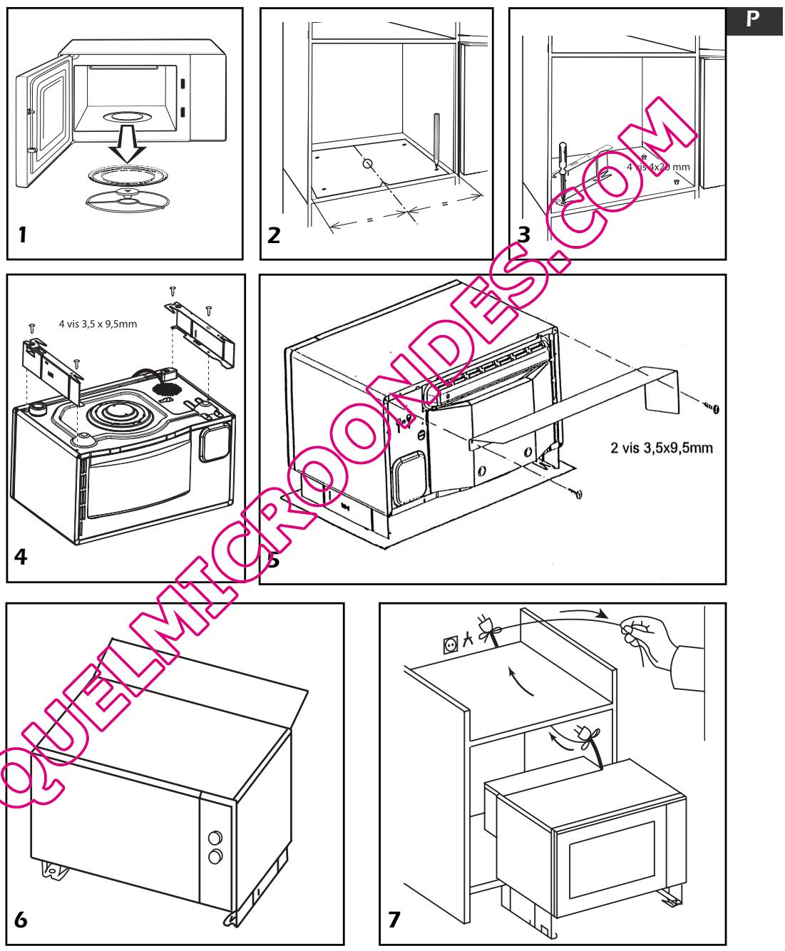 DE DIETRICH DME 729 - KIT DE ENCASTRAMENTO - 1