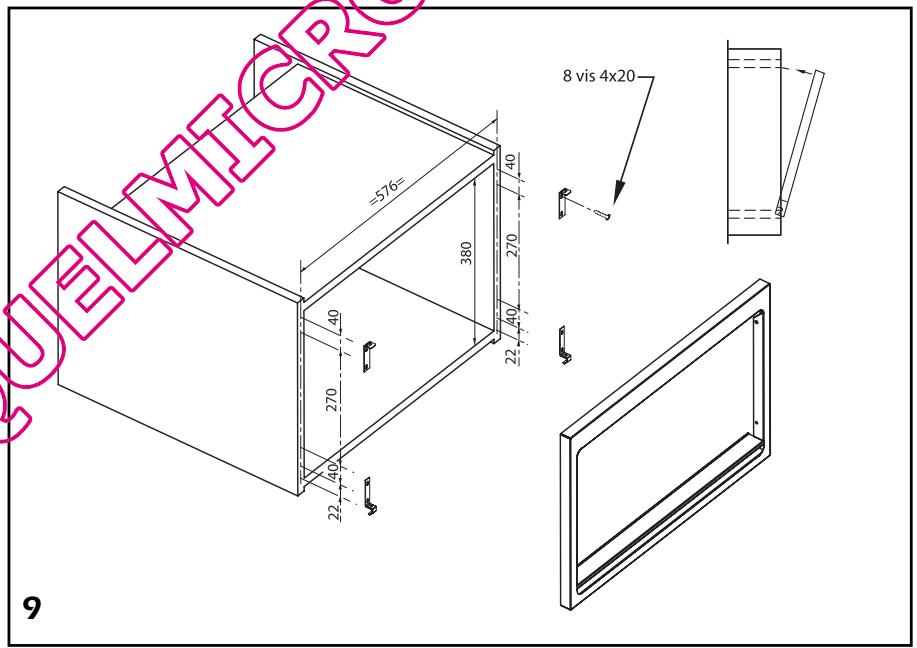 DE DIETRICH DME 729 - KIT DE ENCASTRAMENTO - 2
