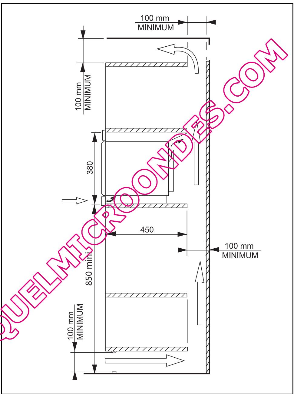 DE DIETRICH DME 729 - KIT DE ENCASTRAMENTO - 1
