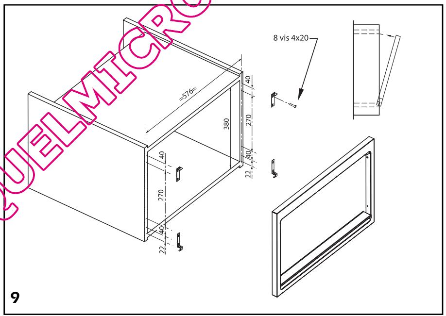 DE DIETRICH DME 729 - KIT DE ENCASTRE - 2