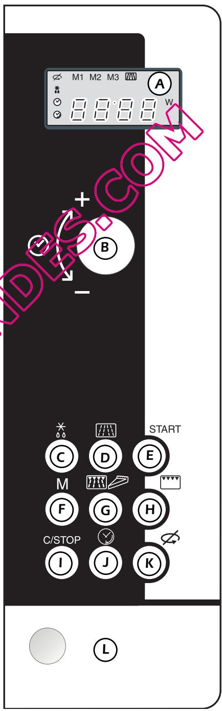 DE DIETRICH DME 729 - CONTROL PANEL - 1