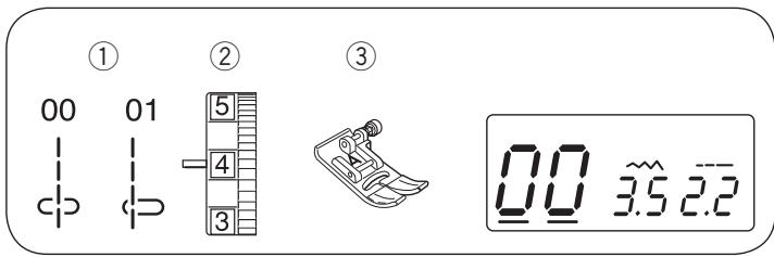 AEG-ELECTROLUX 75X - - Réglage de la position de chute de l'aiguille - 1