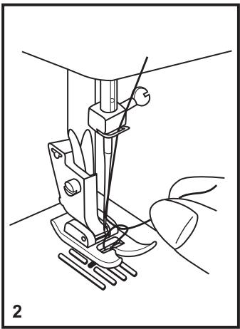SINGER M2405 - Enfilage supérieur - 2