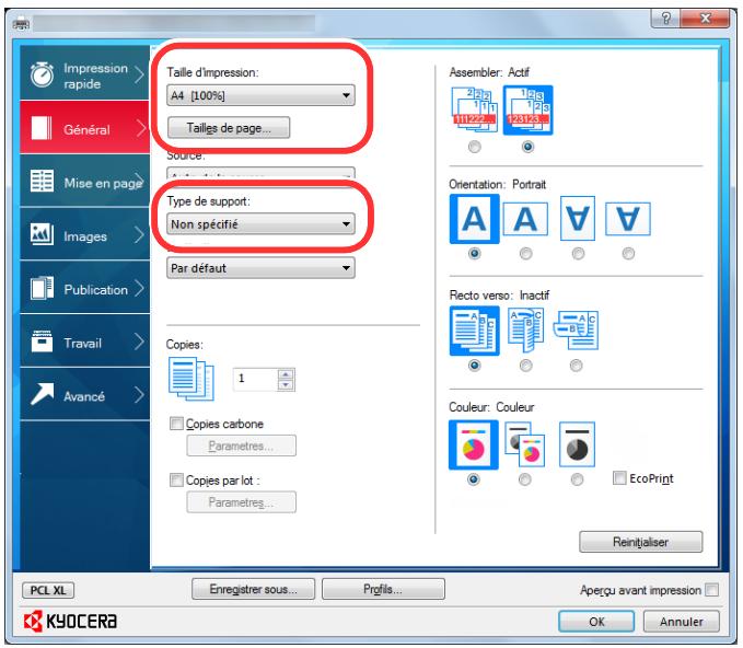 KYOCERA ECOSYS P7240CDN - Configurer les paramètres. - 2