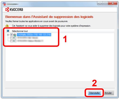 KYOCERA ECOSYS P7240CDN - Désinstaller le logiciel. - 1