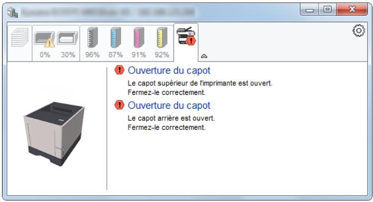 KYOCERA ECOSYS P7240CDN - Onglet Alerte - 1