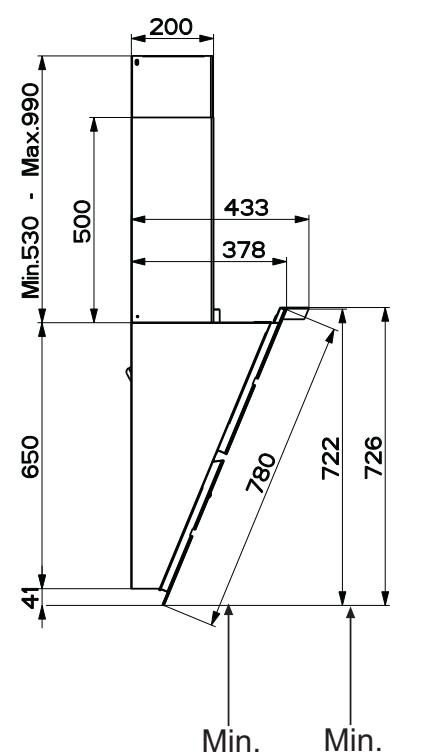 200 500 433 378 650 780 722 726 41 Min. Min.