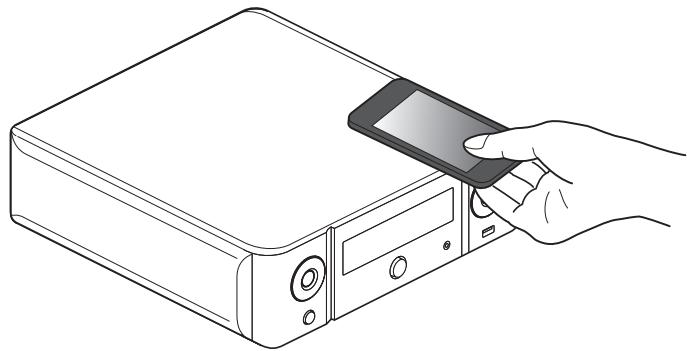 MARANTZ M-CR511 - Touchez sur cet appareil avec l'antenne NFC du périphérique bluetooth. - 1