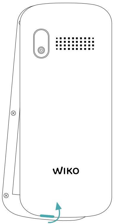 WIKO F100 LS - \~ Insertion des cartes SIM - 2 SIM - 1