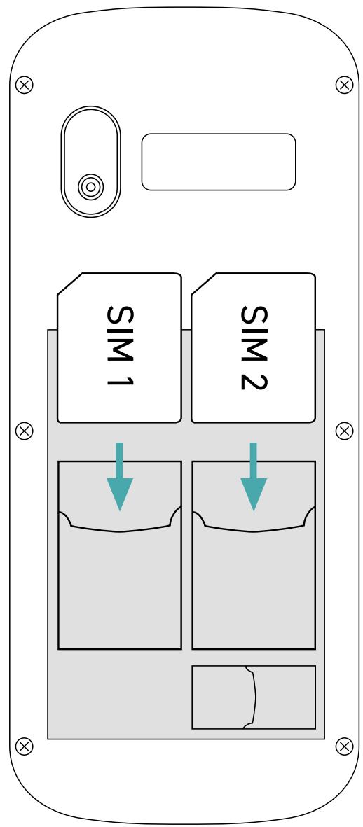 WIKO F100 LS - \~ Simkaarten invoegen - 2 SIM - 2