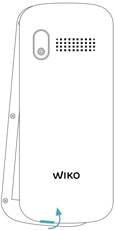 WIKO F100 LS - \~ Simkaarten invoegen - 2 SIM - 1