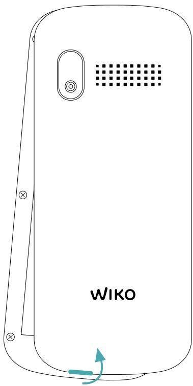WIKO F100 LS - \~ Inserção dos cartões SIM - 2 SIM - 1