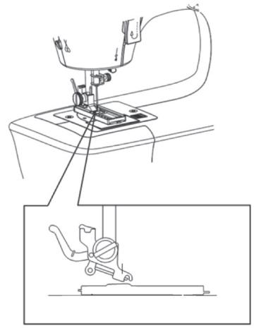 SOLAC SW8220 - Mise en place du pied presseur spécial boutonnières. - 2