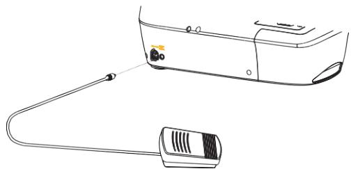 SOLAC SW8220 - USING THE FOOT PEDAL AND ADAPTOR - 1