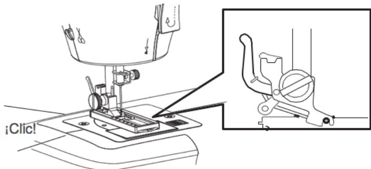 SOLAC SW8220 - Install the buttonhole presser foot. - 5