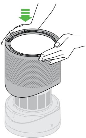 DYSON PURE COOL LINK DESK DP01 - Replacing the filter unit - 8