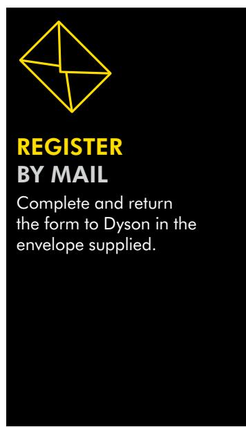 DYSON PURE COOL LINK DESK DP01 - EASY WAYS TO REGISTER YOUR FREE 2 YEAR GUARANTEE - 4