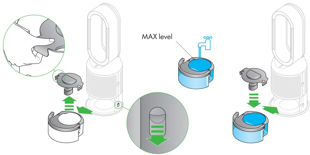DYSON PURIFICATEUR PURE HUMIDIFY+COOL - Filling the water tank - 1