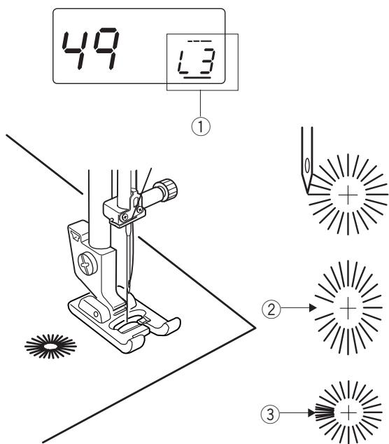 AEG-ELECTROLUX 70X - - Réglage de l'uniformité du reprisage - 8