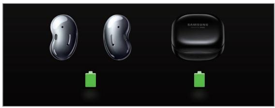 SAMSUNG GALAXY BUDS LIVE - Vérifier le niveau de batterie - 1