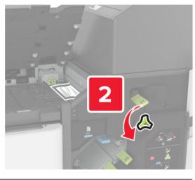 LEXMARK CX825 - CX827DE - Bourrage papier derrière la porte k - 5
