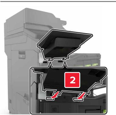 LEXMARK CX825 - CX827DE - Installation du plateau pour clavier - 7